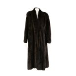 A full length mink fur coat