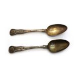 A pair of Kings pattern silver tablespoons,