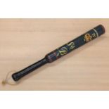 A William IV painted wooden truncheon,