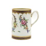 A Worcester porcelain mug,