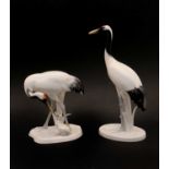 A Noritake crane and chick,