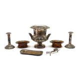 A collection of Old Sheffield Plate and silver plated items,