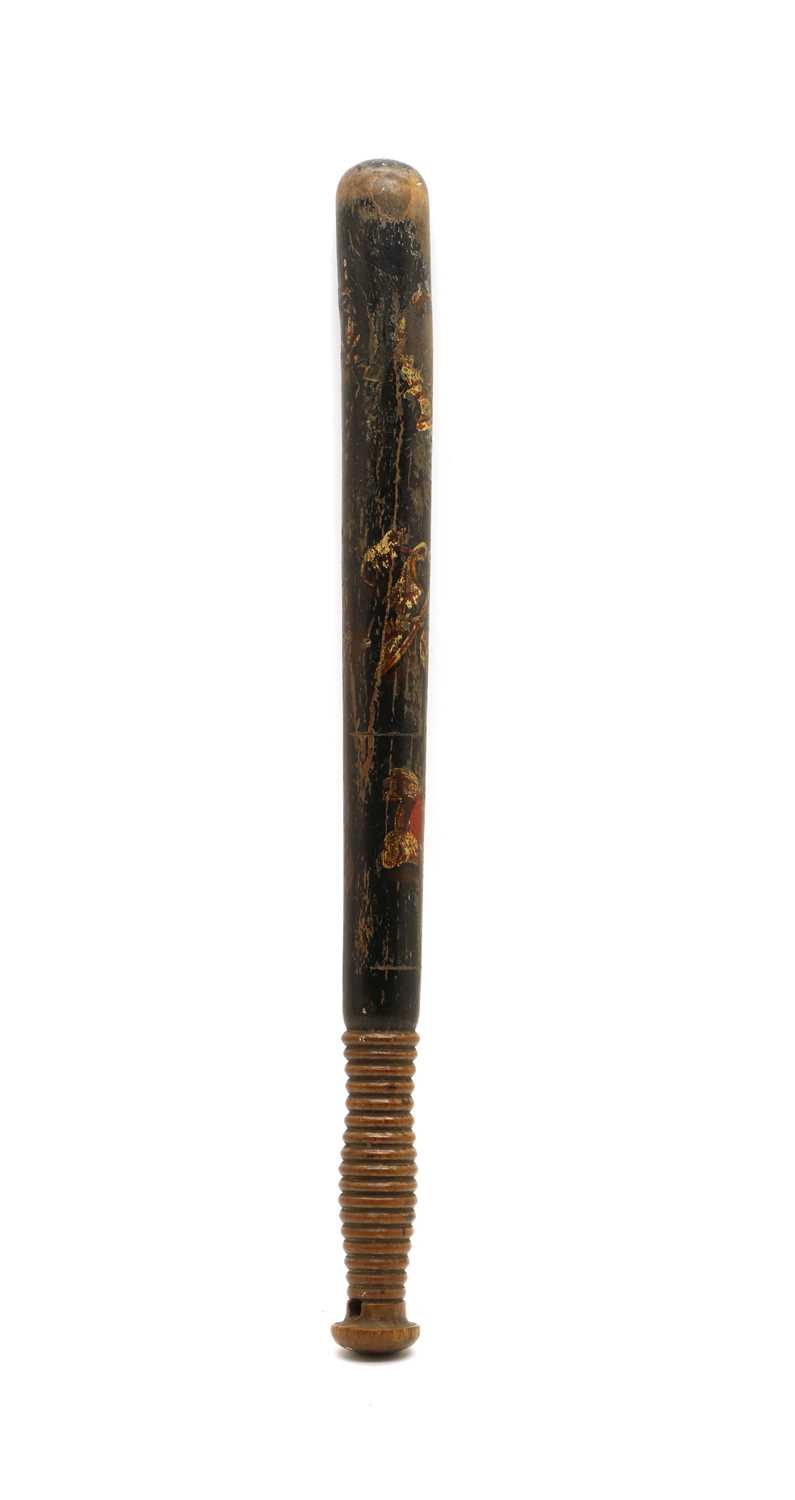 A rare Victorian Northamptonshire painted truncheon, - Image 2 of 2