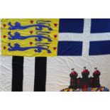 A Duke of Edinburgh's original stitched panel personal Royal Standard