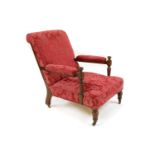 A Victorian mahogany armchair,