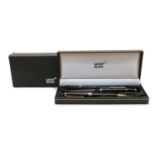 A Mont Blanc fountain pen, ballpoint and propelling pencil,