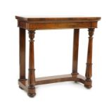 A William IV rosewood console table,