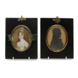 Portrait miniature of Mrs Spourgire,