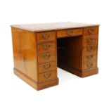 A mahogany desk,