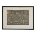 A large black and white photograph - 'LLOYD'S (ROYAL EXCHANGE) AND ITS MEMBERS 1925