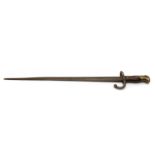A 19th century French Gras rifle bayonet,
