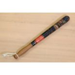 A Victorian 'Police' painted wooden truncheon,