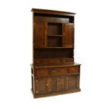 A George III style oak dresser,