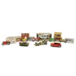 A quantity of model cars and motorbikes,