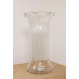 A large Victorian glass country house flower vase,