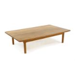 A Danish oak coffee table,