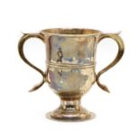 A George III silver loving cup