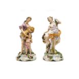 Two Continental porcelain figurines,