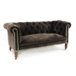 A Chesterfield two-seater settee,