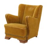 An armchair,