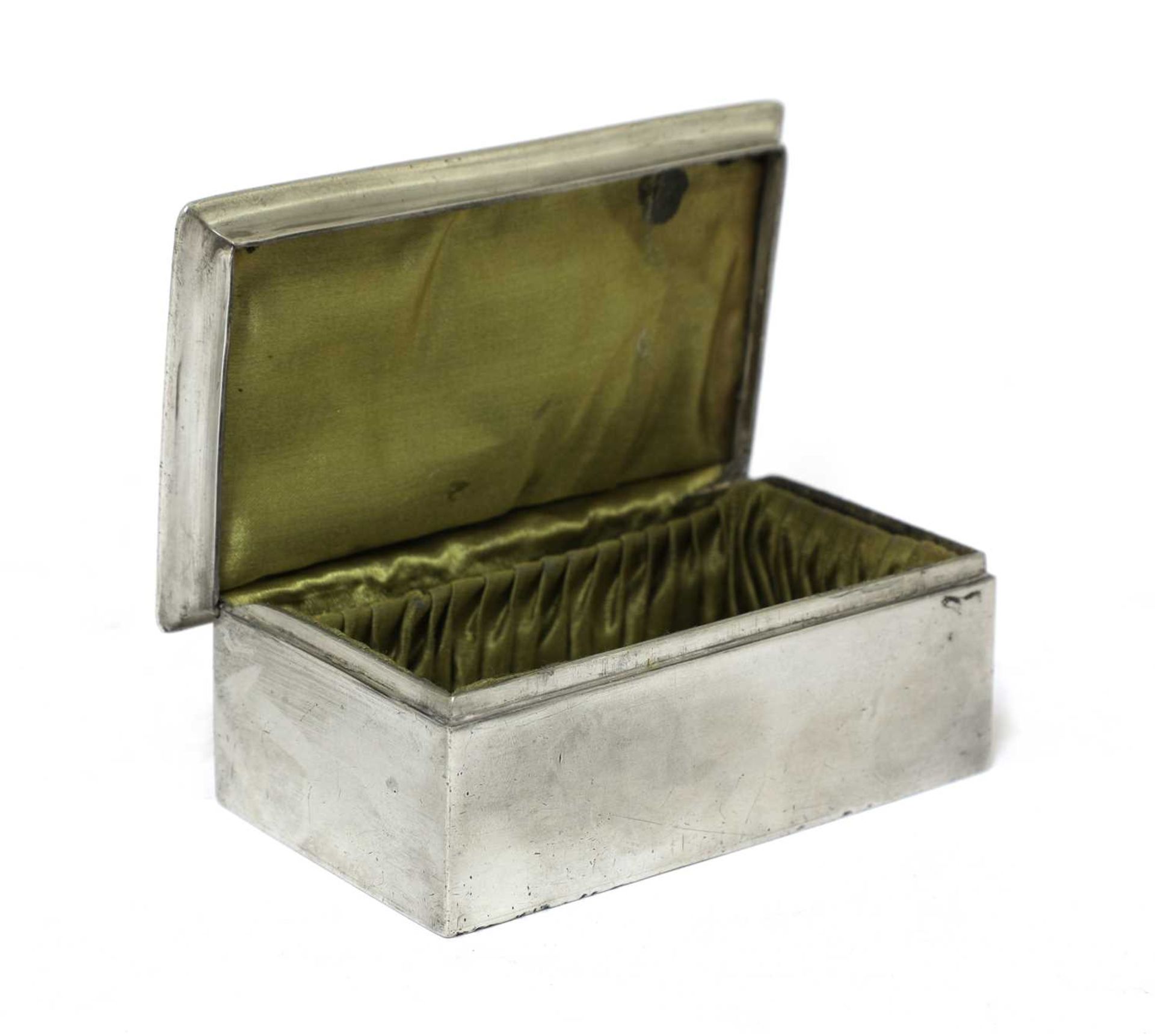 A Liberty Tudric pewter and enamel jewellery box, - Image 4 of 7