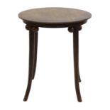 A Thonet Jugendstil bentwood side table,