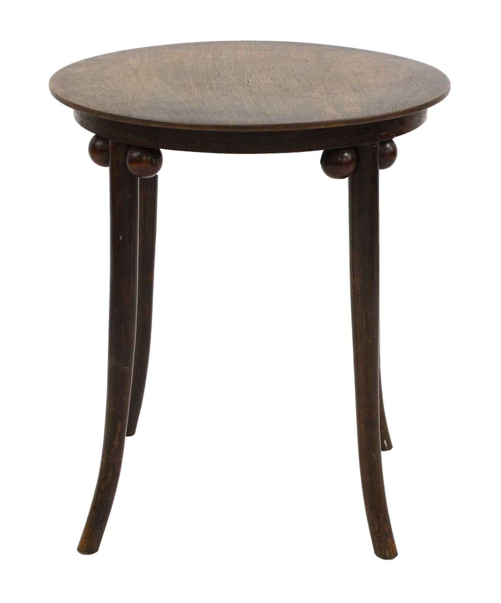 A Thonet Jugendstil bentwood side table,