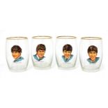 A set of The Beatles glasses,