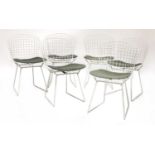 A set of six 'Bertoia' wire chairs,