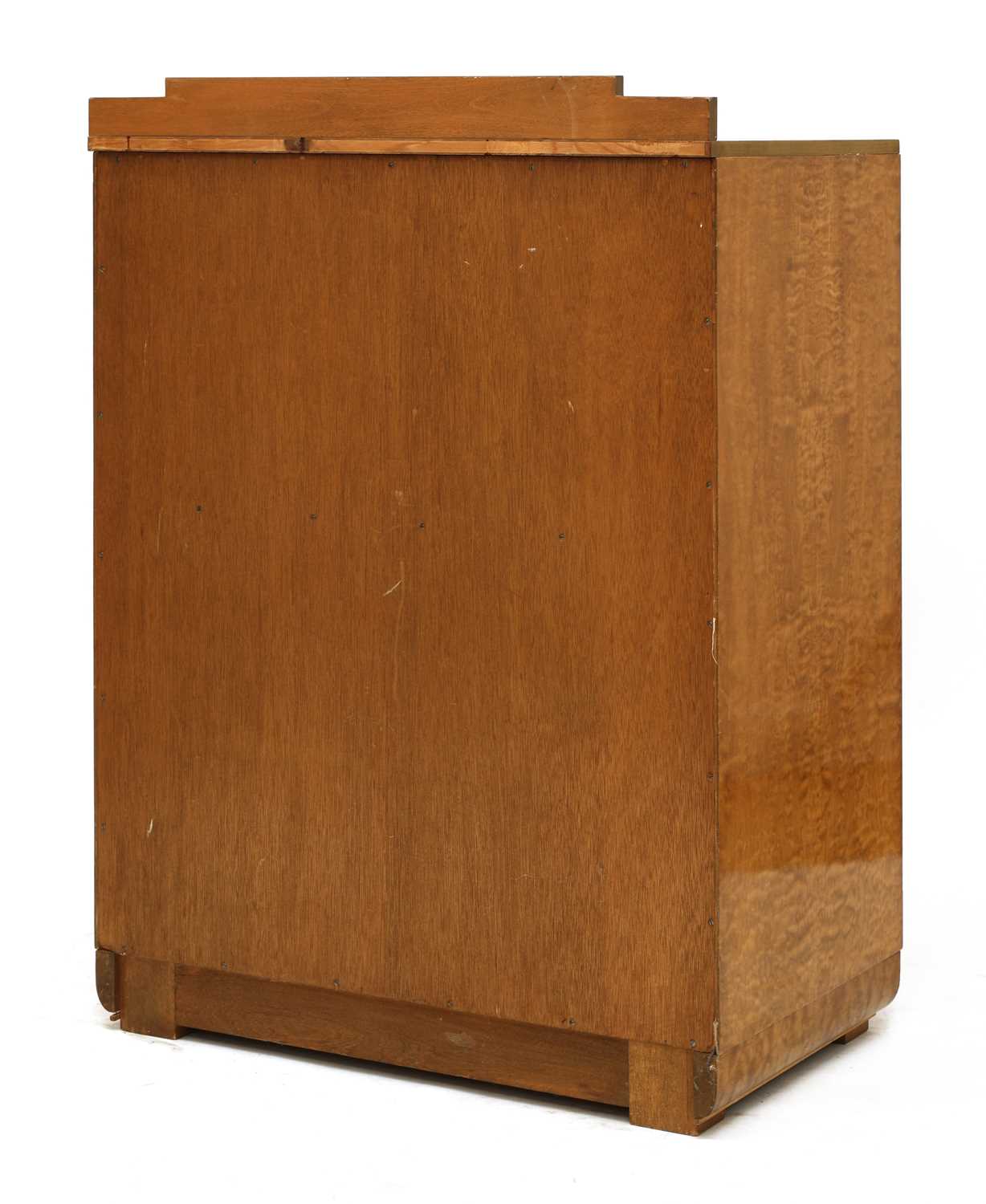 An Art Deco walnut and maple chest of drawers, - Image 3 of 5