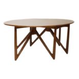 A Danish teak ‘Oval-Klap’ dining table,