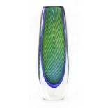 A Kosta glass 'Fishnet' vase,
