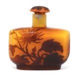 A Gallé cameo glass scent bottle,