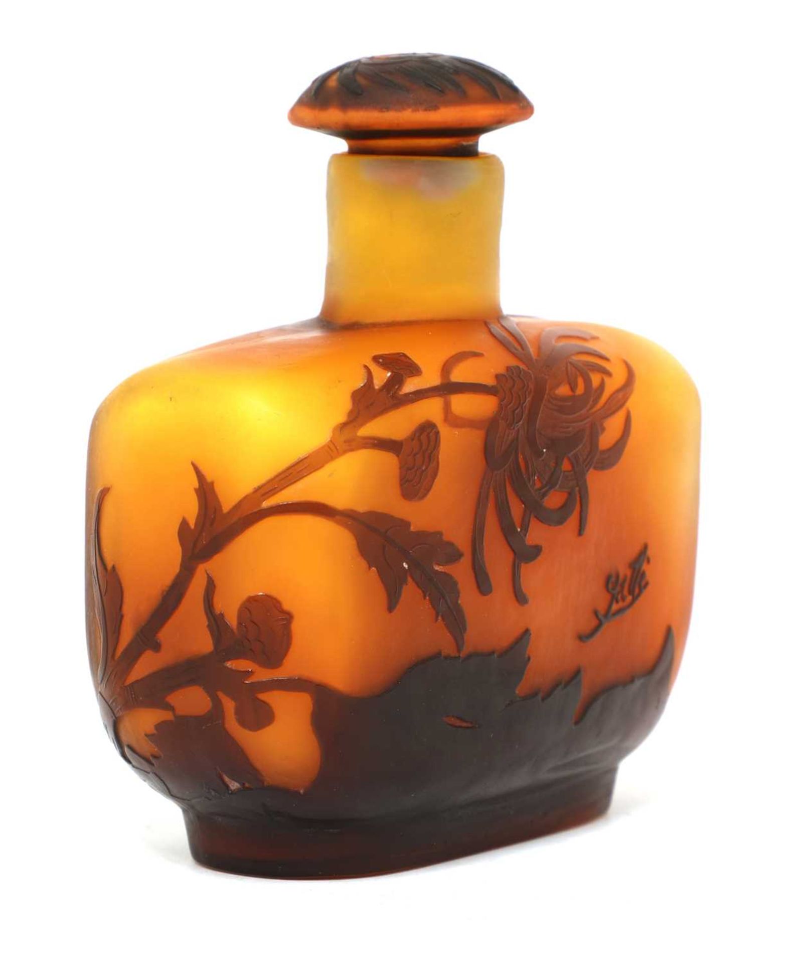A Gallé cameo glass scent bottle, - Image 2 of 5