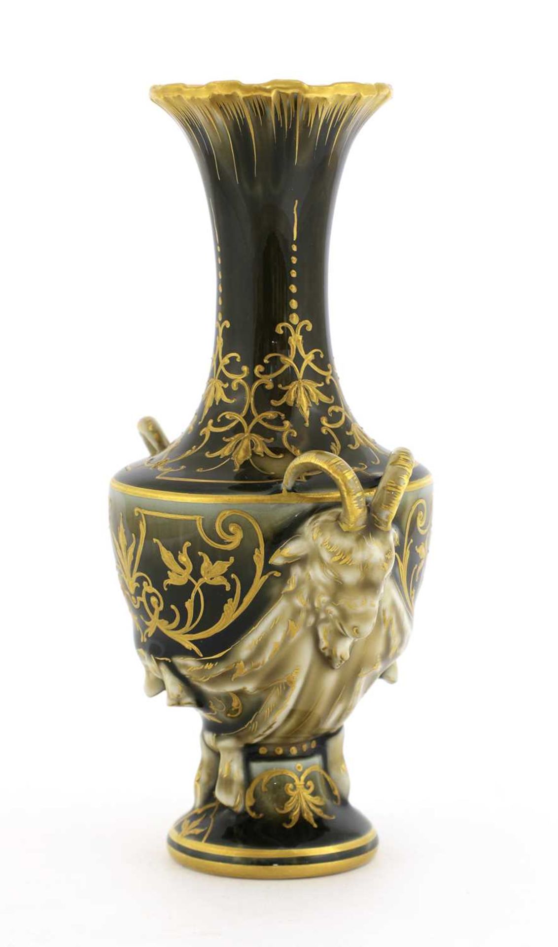 A KPM Berlin Art Nouveau vase, - Bild 2 aus 3