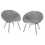 A pair of 'Satellite' bucket chairs,