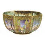 A Wedgwood 'Fairyland' lustre octagonal bowl,