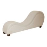 An upholstered daybed,