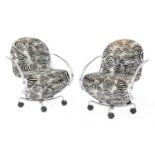 A pair of 'System 123' easy chairs,