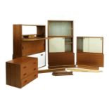 A collection of Beaver & Tapley modular floating wall units,