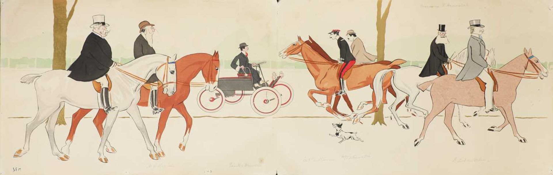 Marie Joseph Georges Goursat ('Sem') (French, 1863-1934), - Bild 6 aus 7