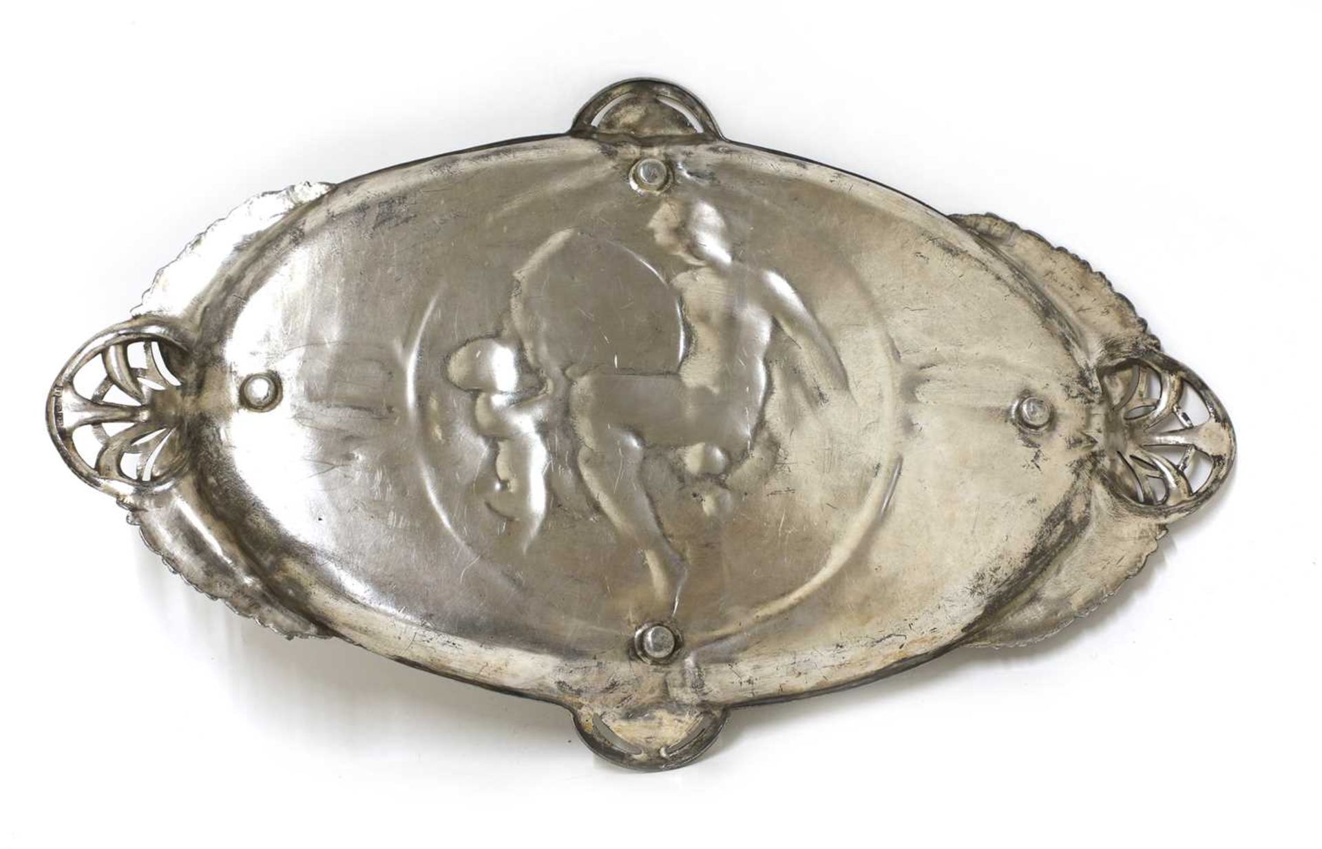 A WMF pewter card tray, - Image 4 of 4