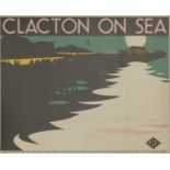 An LNER travel poster: 'Clacton-on-Sea’,