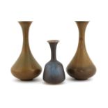 Three stoneware vases,