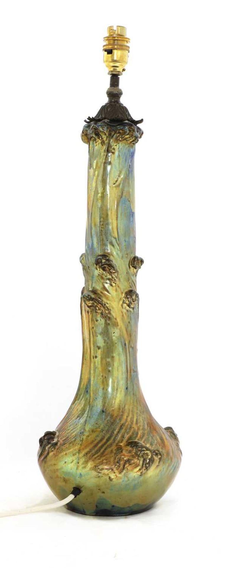 A Zsolnay Pécs Art Nouveau iridescent vase, - Image 2 of 4