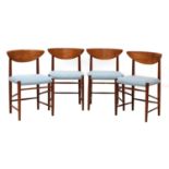 A set of four Søborg 'Model 316' chairs,