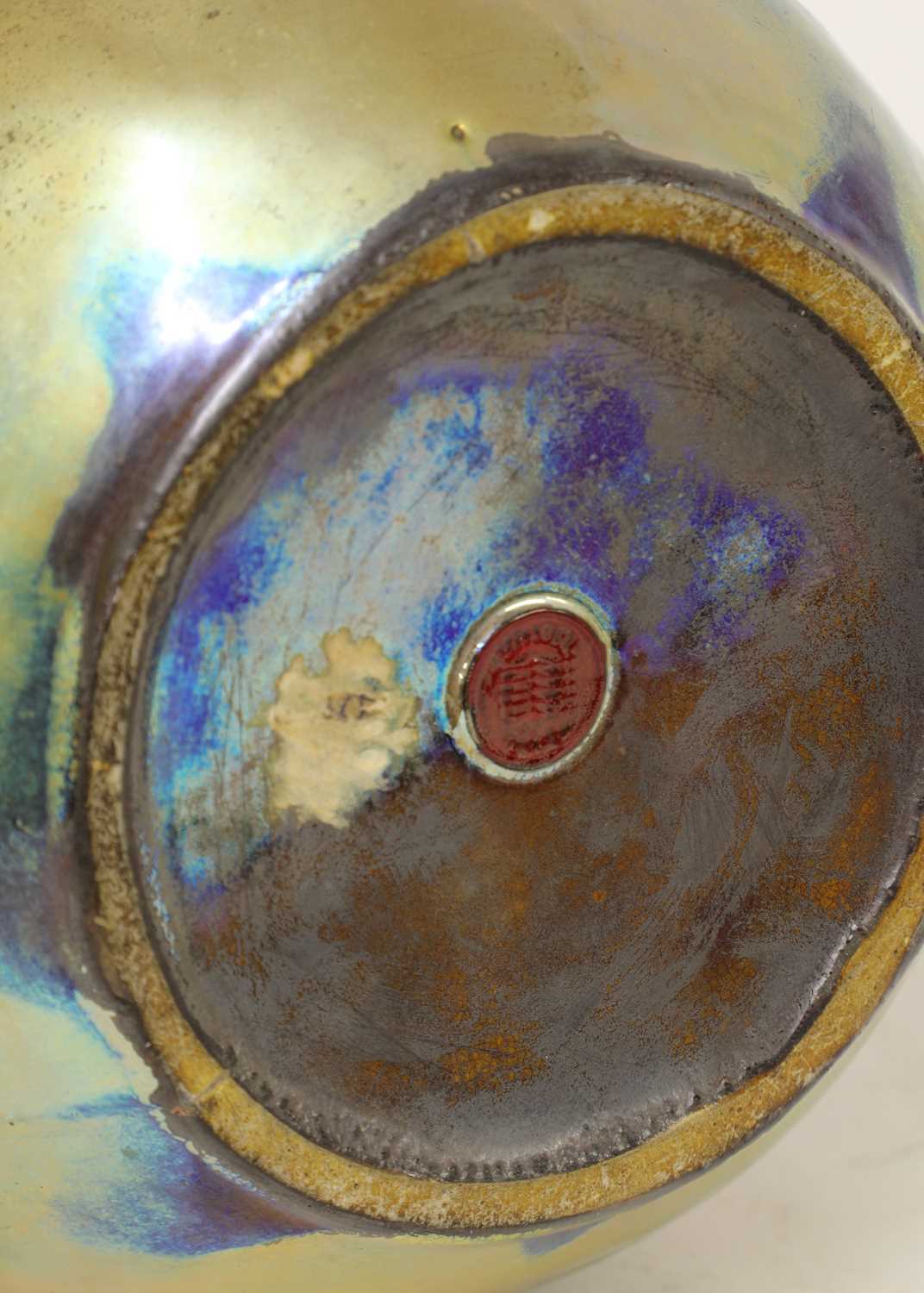 A Zsolnay Pécs Art Nouveau iridescent vase, - Image 3 of 4