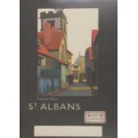 A London Underground poster: 'French Row St Albans',