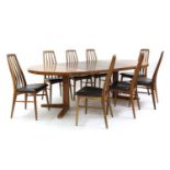 A set of eight Danish 'Eva' rosewood dining chairs, §