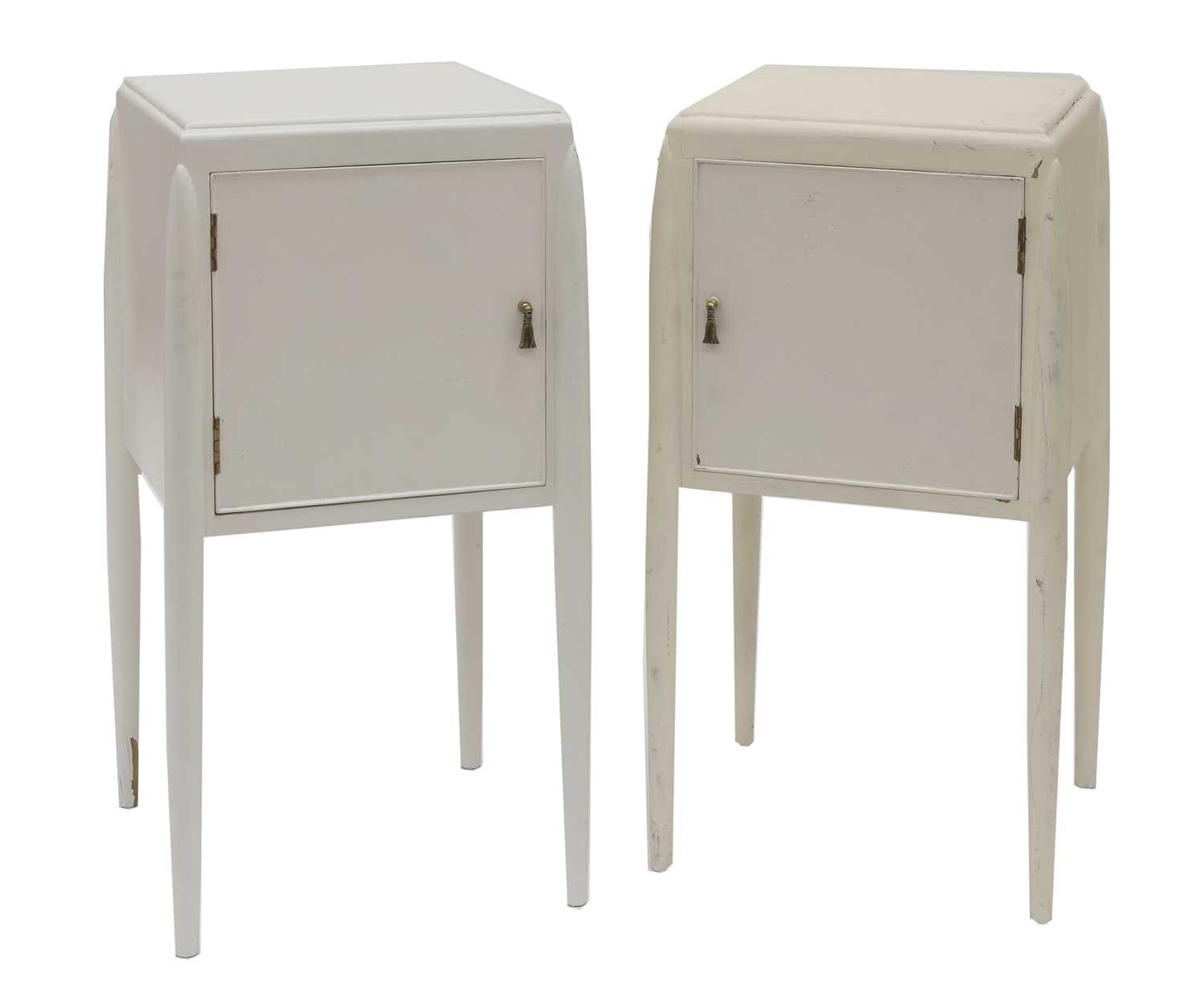 A pair of Art Deco bedside tables,